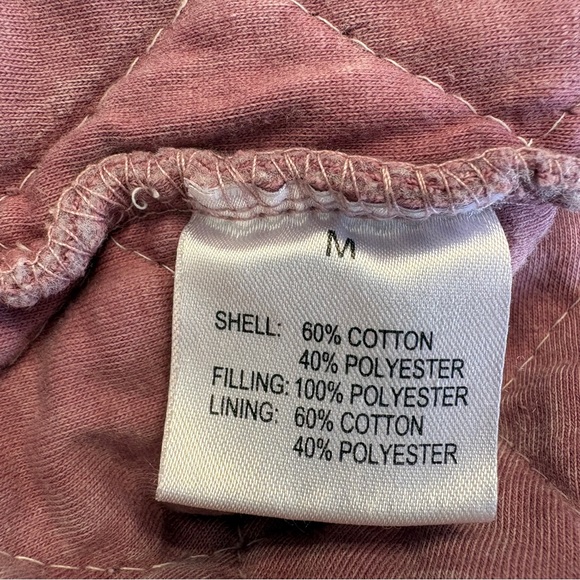 Jane and Delancey Womens Jacket Dusty Pink Quilted Puffer Sz. M - Picture 7 of 8